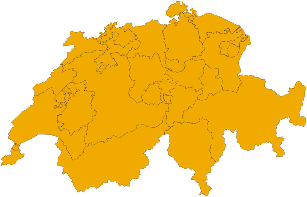 Map of Switzerland