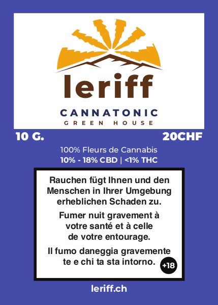 Cannatonic | Green House - Fleurs de CBD Cannabis Suisse - Le Riff