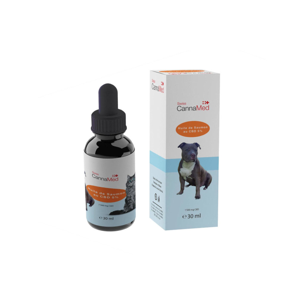 Salmon Oil 5% CBD 30ml for dogs and cats
